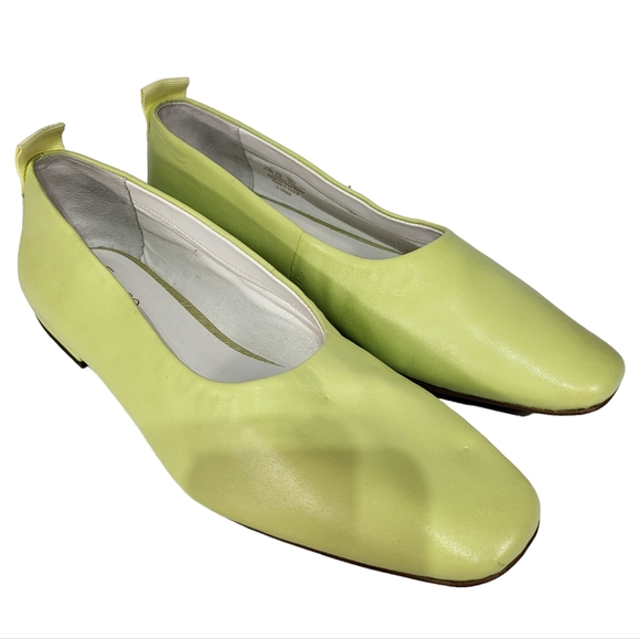 Franco Sarto Vana Ballet Flats Chartreuse Green 8.5 - Picture 2 of 5